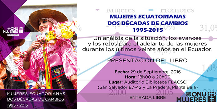 Lanzamiento "Mujeres Ecuatorianas: Dos décadas de cambios"