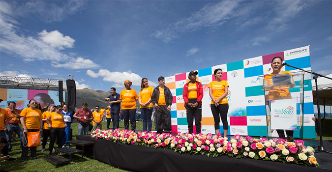 La Primera Dama, Rocio Gonzales, inauguró el circuito Toda Una Vida sin Violencia, iniciativa de la Presidencia de la República por el 25 de nov. Quito