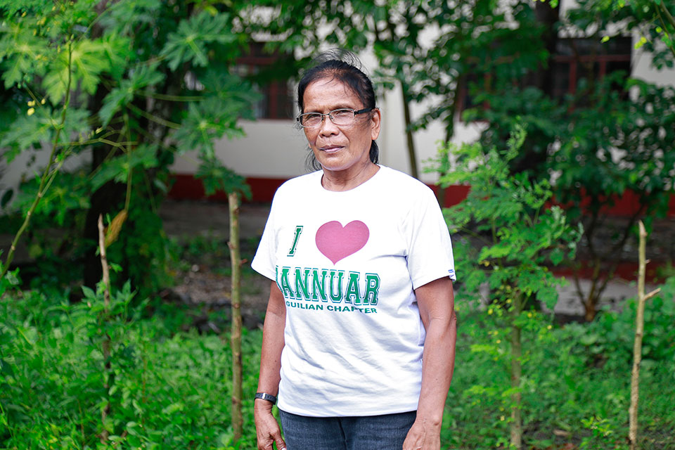 Virginia Estepa, a 62-year-old former woman migrant worker
