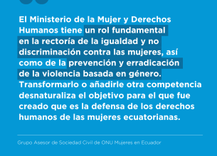 Grupo asesor de ONU Mujeres en Ecuador