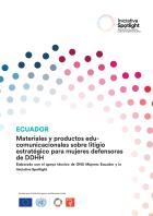 Materiales y productos edu-comunicacionales sobre litigio estratégico para mujeres defensoras de DDHH